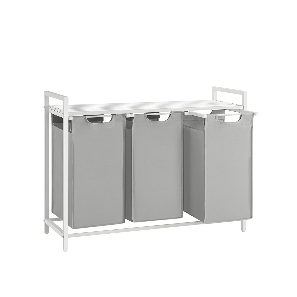 Laundry Hamper with 3 Pull-Out and Removable Bags, 3 x 10 Gallons (38L) - image 26