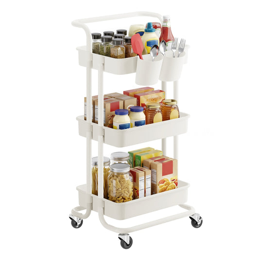 3-Tier Storage Trolley with Handle - image 1