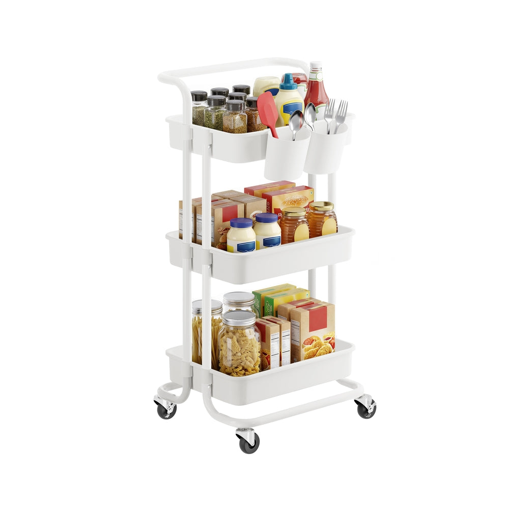 3-Tier Storage Trolley with Handle - image 3
