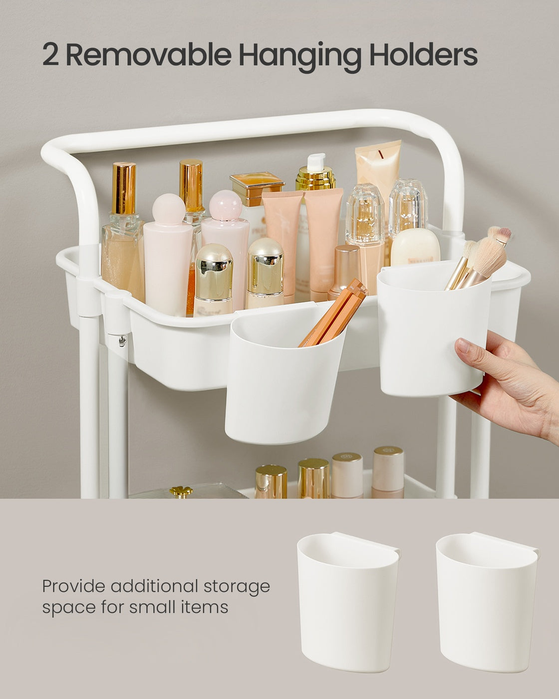 3-Tier Storage Trolley with Handle - image 8