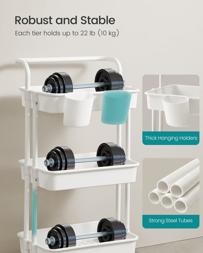 3-Tier Storage Trolley with Handle - image 9