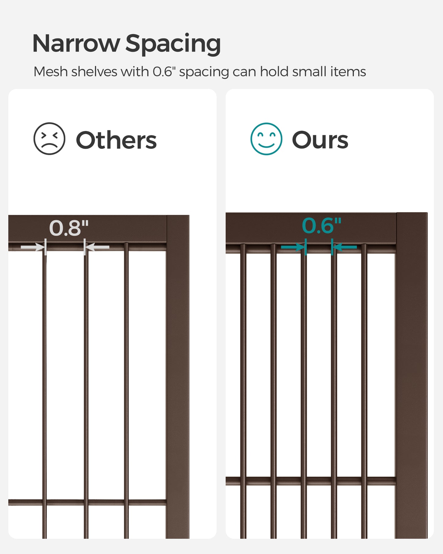 3-Tier Metal Storage Rack with Wheels