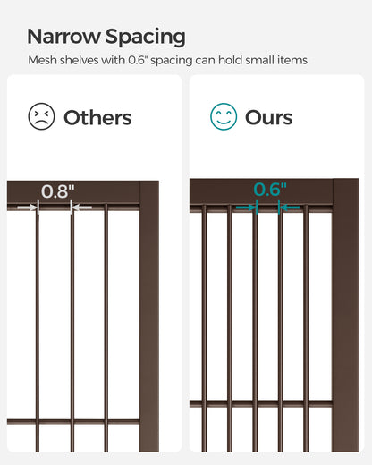 3-Tier Metal Storage Rack with Wheels