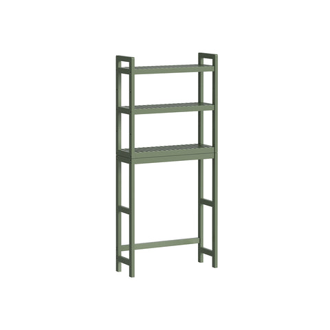 3-Tier Bamboo Bathroom Organizer Green