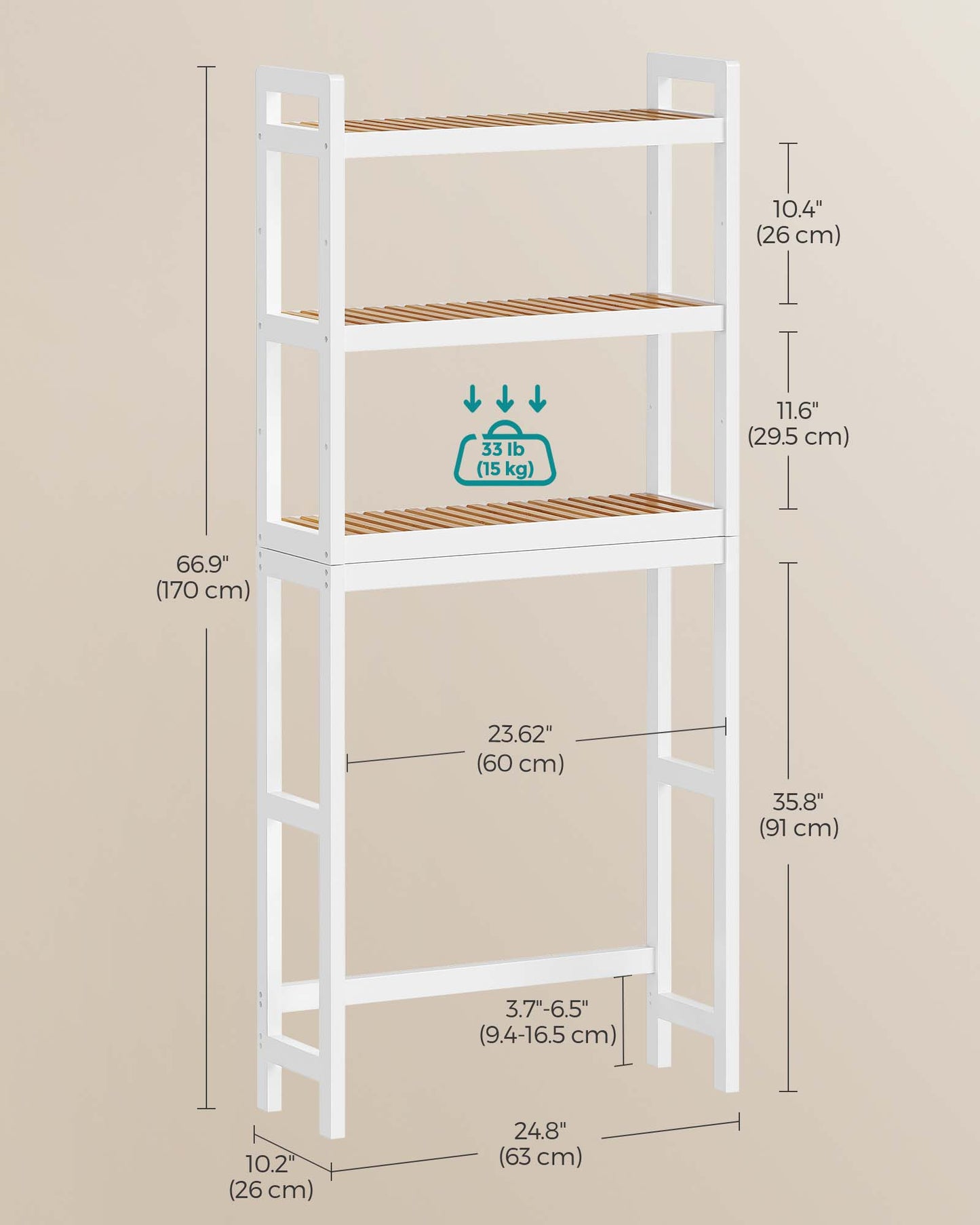 Over The Toilet Storage - HWLEXTRA 