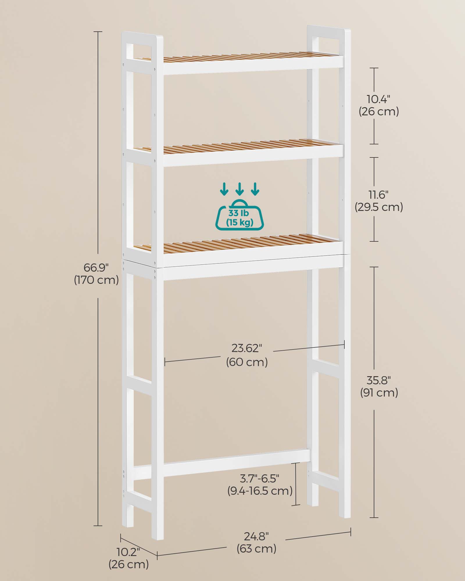 Over The Toilet Storage - HWLEXTRA 