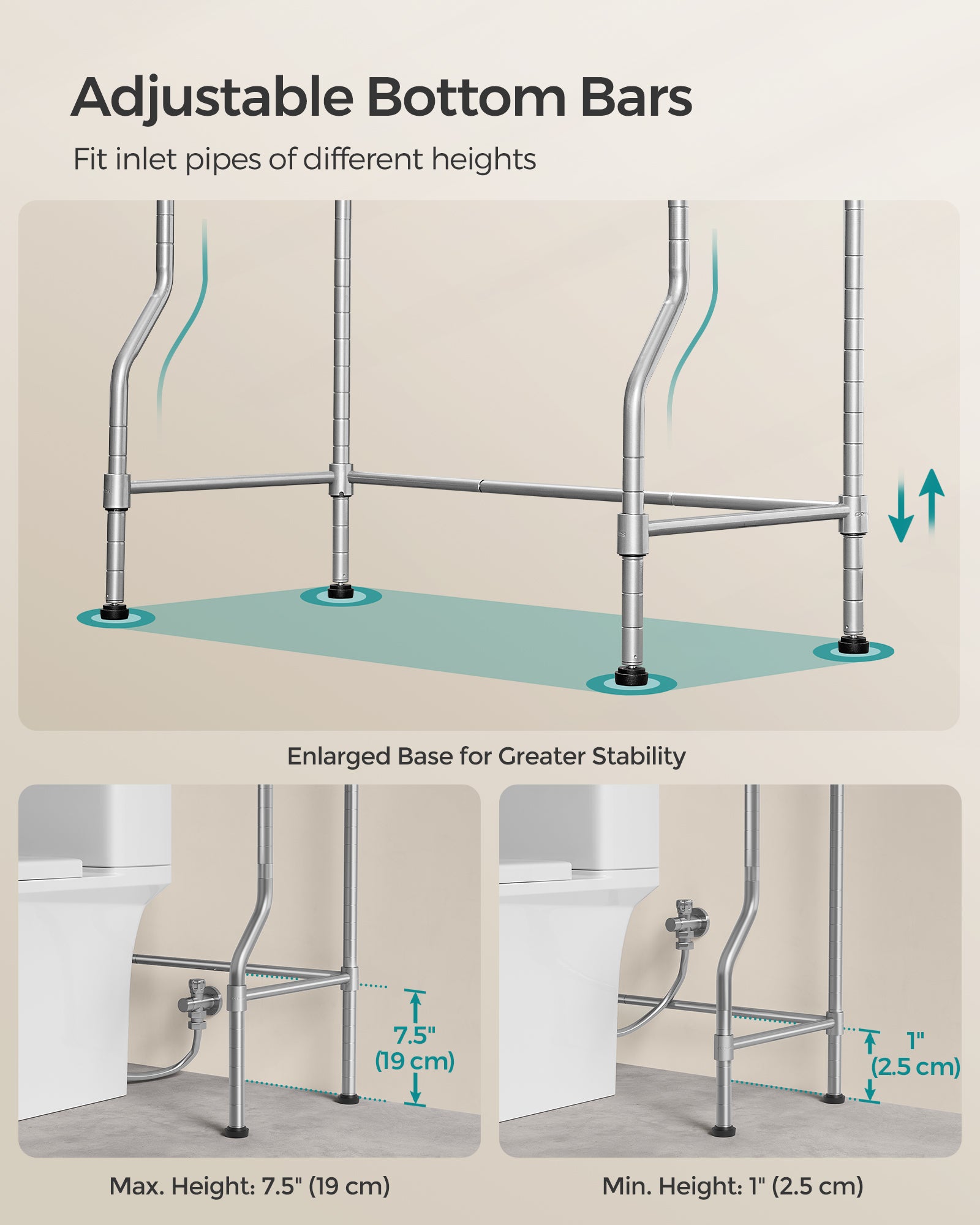 4 Tier Over The Toilet Storage - image 6