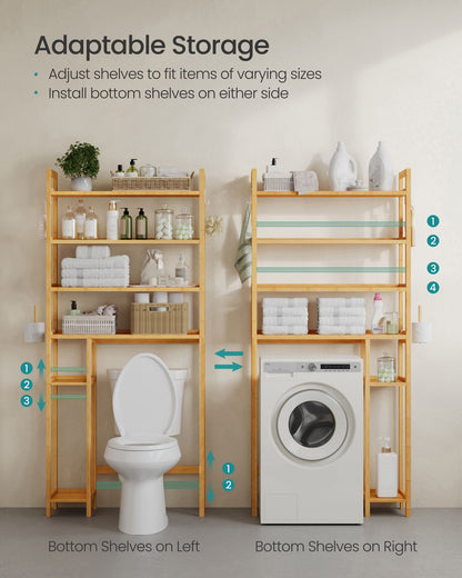 Over the Toilet Storage Shelf with Toilet Paper Holder