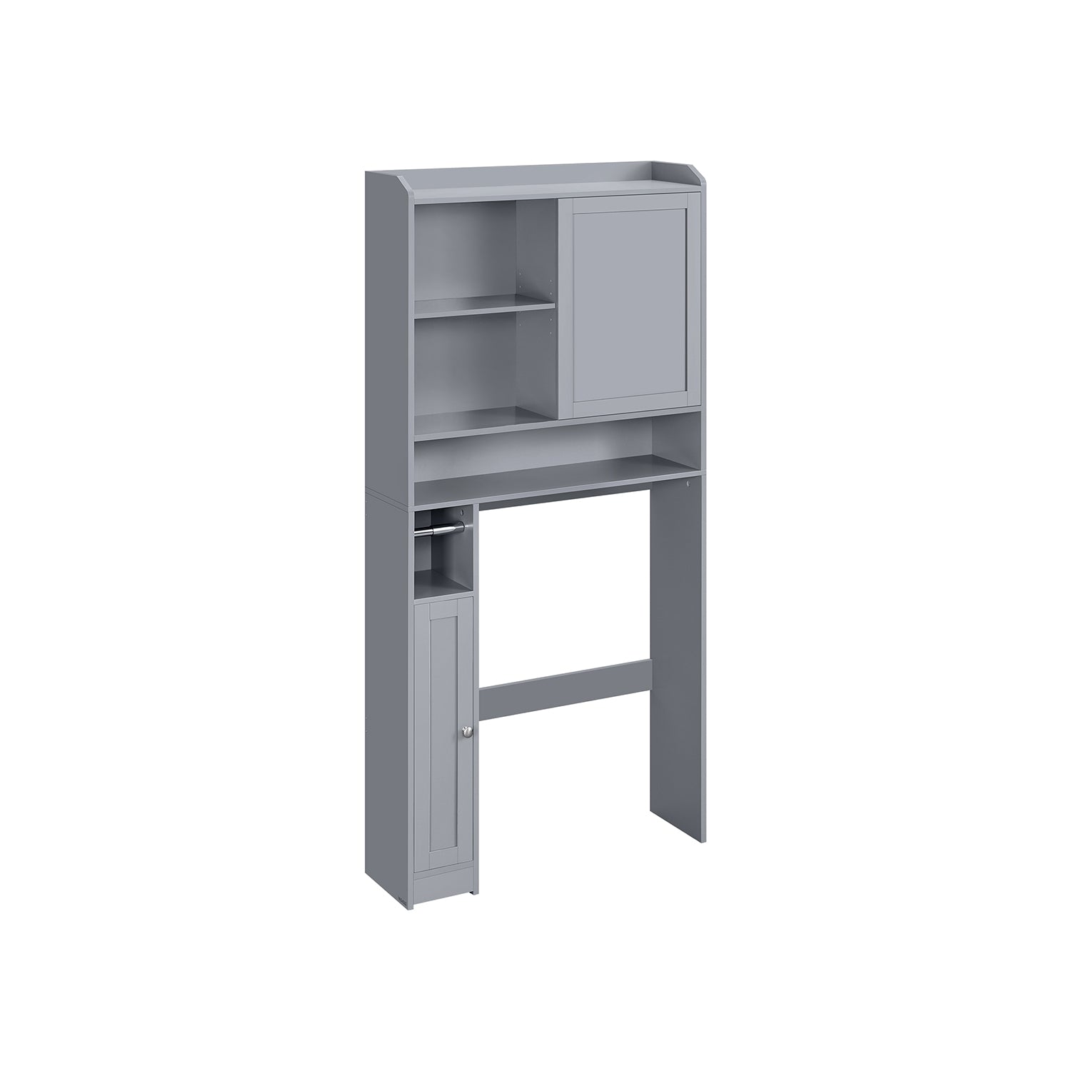 Over the Toilet Storage Shelf with Sliding Door