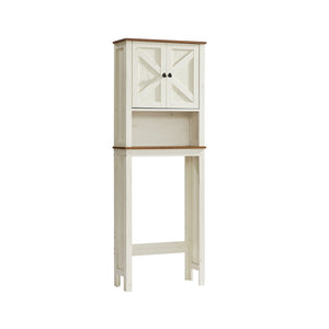 Over the toilet storage cabinet with barn doors and adjustable shelf - image 7