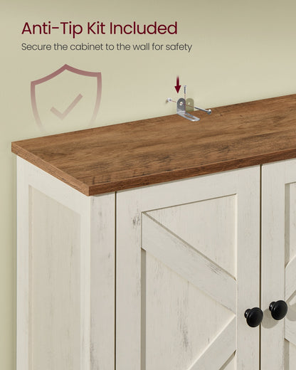 Over the toilet storage cabinet with barn doors and adjustable shelf - image 5