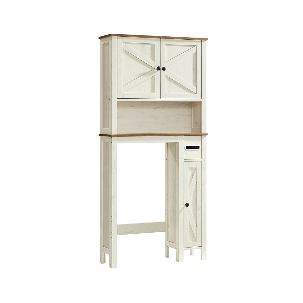 Over the toilet storage cabinet with barn doors and adjustable shelf - image 8