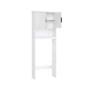 MAXE Collection - Over The Toilet Storage Cabinet, 23.6-Inch Wide Mid Century Modern, Cloud White