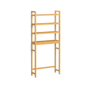 4-Tier Over-the-Toilet Storage Shelf Natural Beige