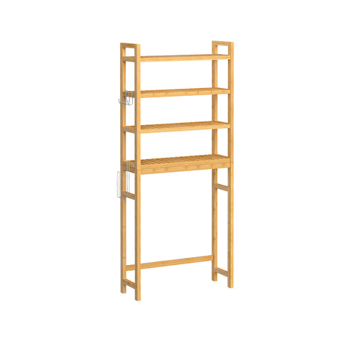 4-Tier Over-the-Toilet Storage Shelf Natural Beige