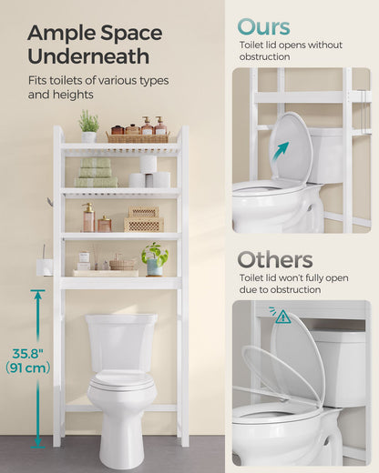 4-Tier Over-the-Toilet Storage Shelf