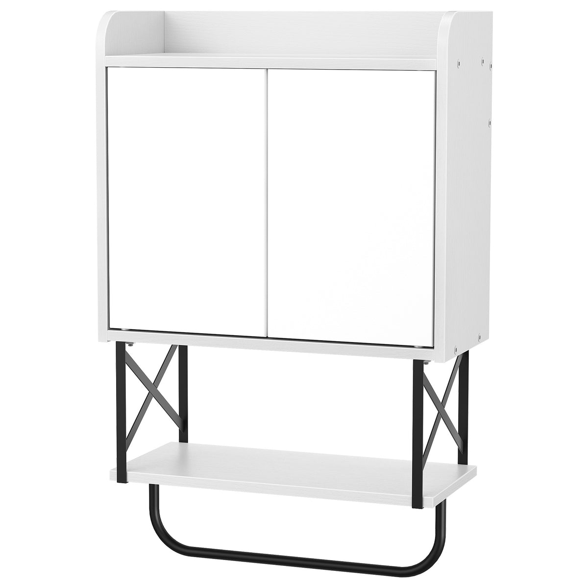 medicine wall cabinet with mirror - white - HWLEXTRA 