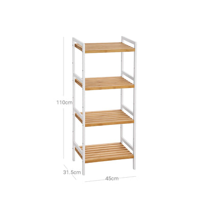 4 Shelves Bathroom Shelf