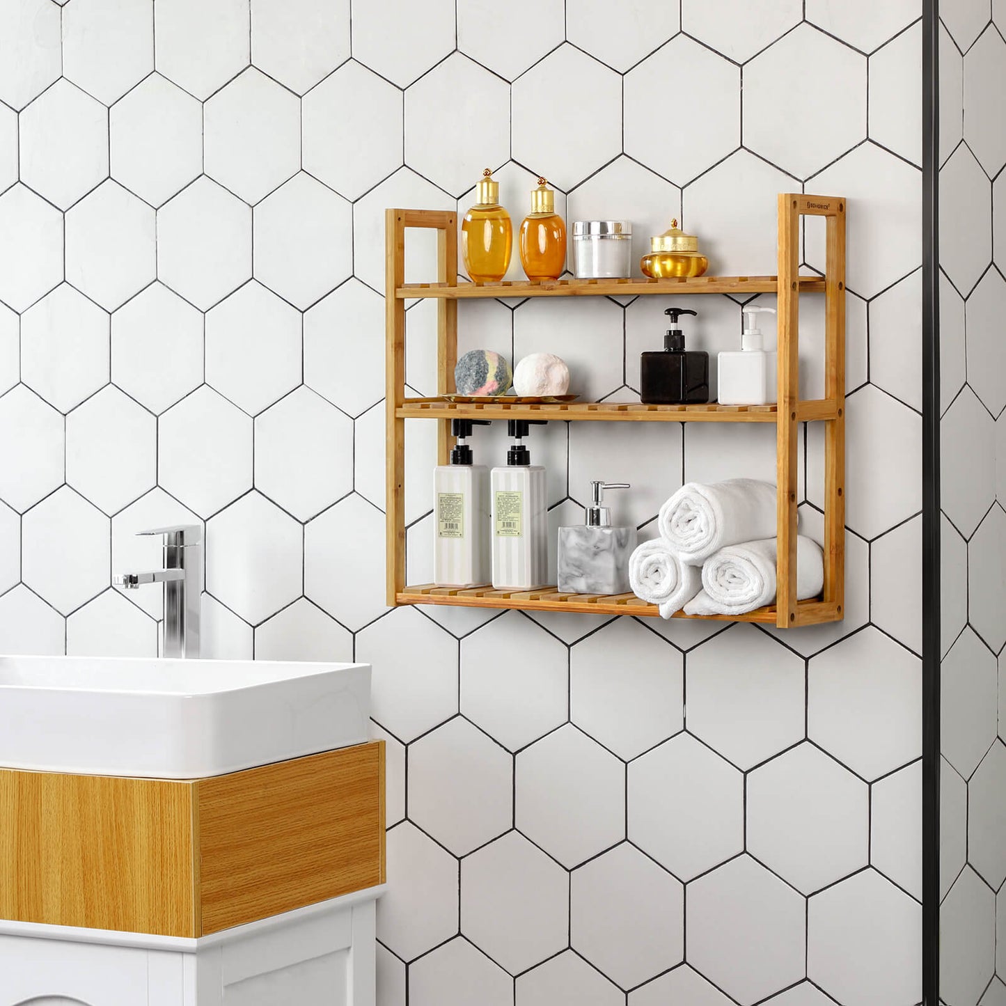 Bamboo Storage Shelf - image 4