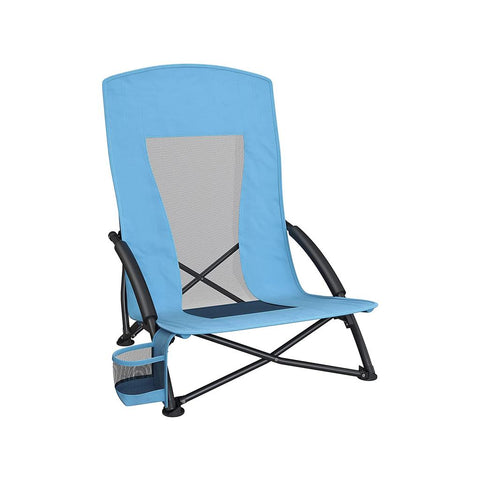 Portable Outdoor Beach Chair with High Backrest