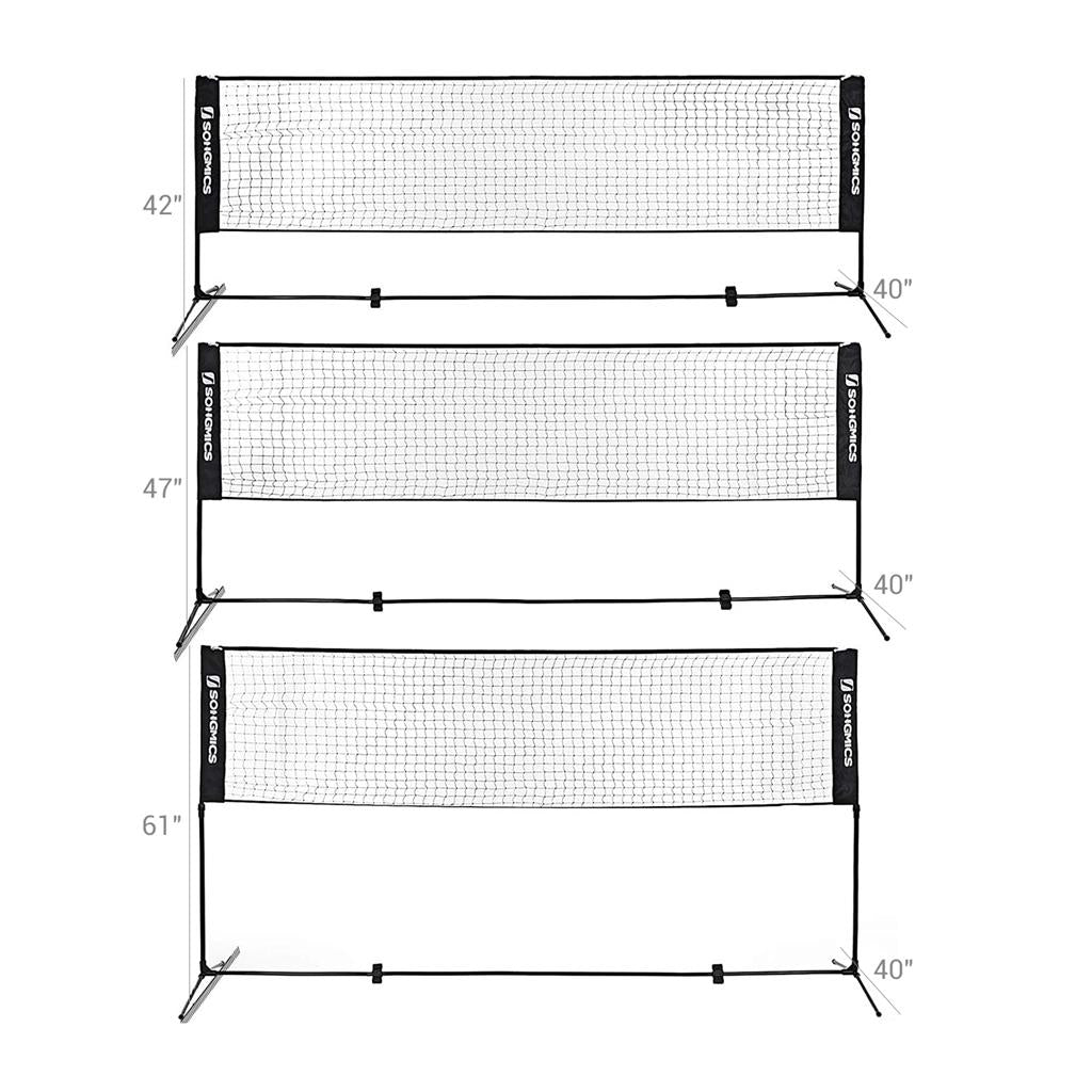 500 cm Badmintonnetz, höhenverstellbar, Volleyballnetz