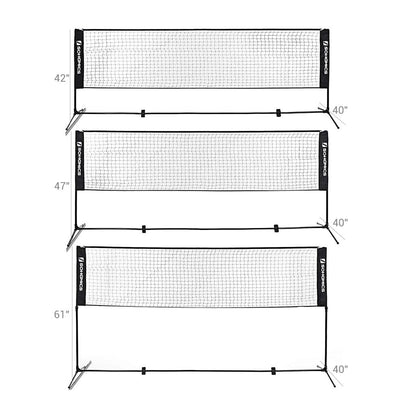 500 cm Badmintonnetz, höhenverstellbar, Volleyballnetz
