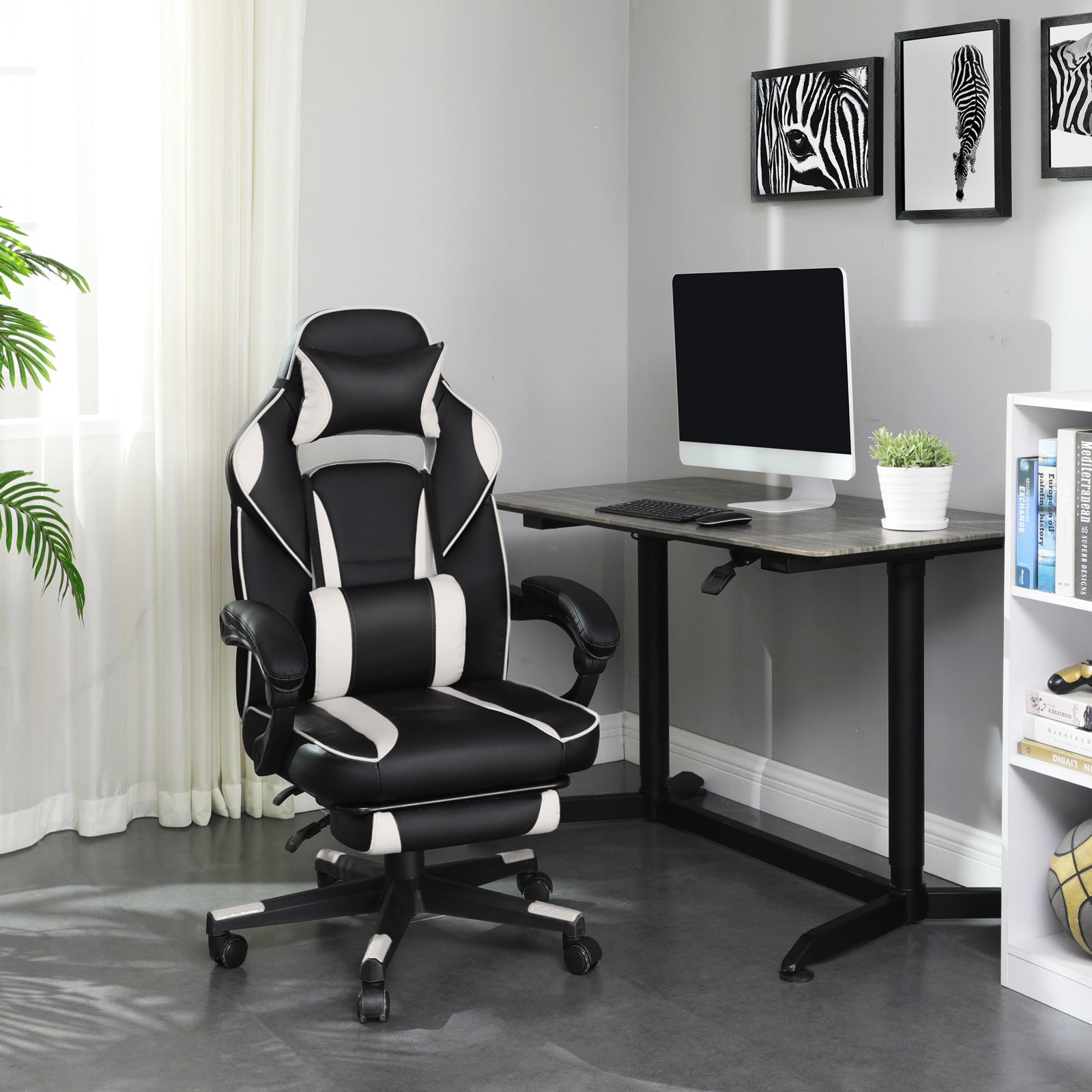 Black White Office Chair - image 3
