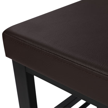 Shoe Bench, 3-Tier Shoe Rack for Entryway, Storage Organizer with Foam Padded Seat