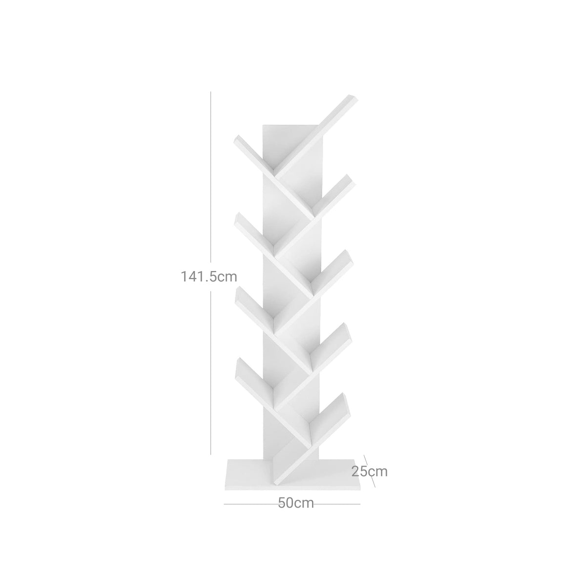 8 Tier Tree Bookshelf
