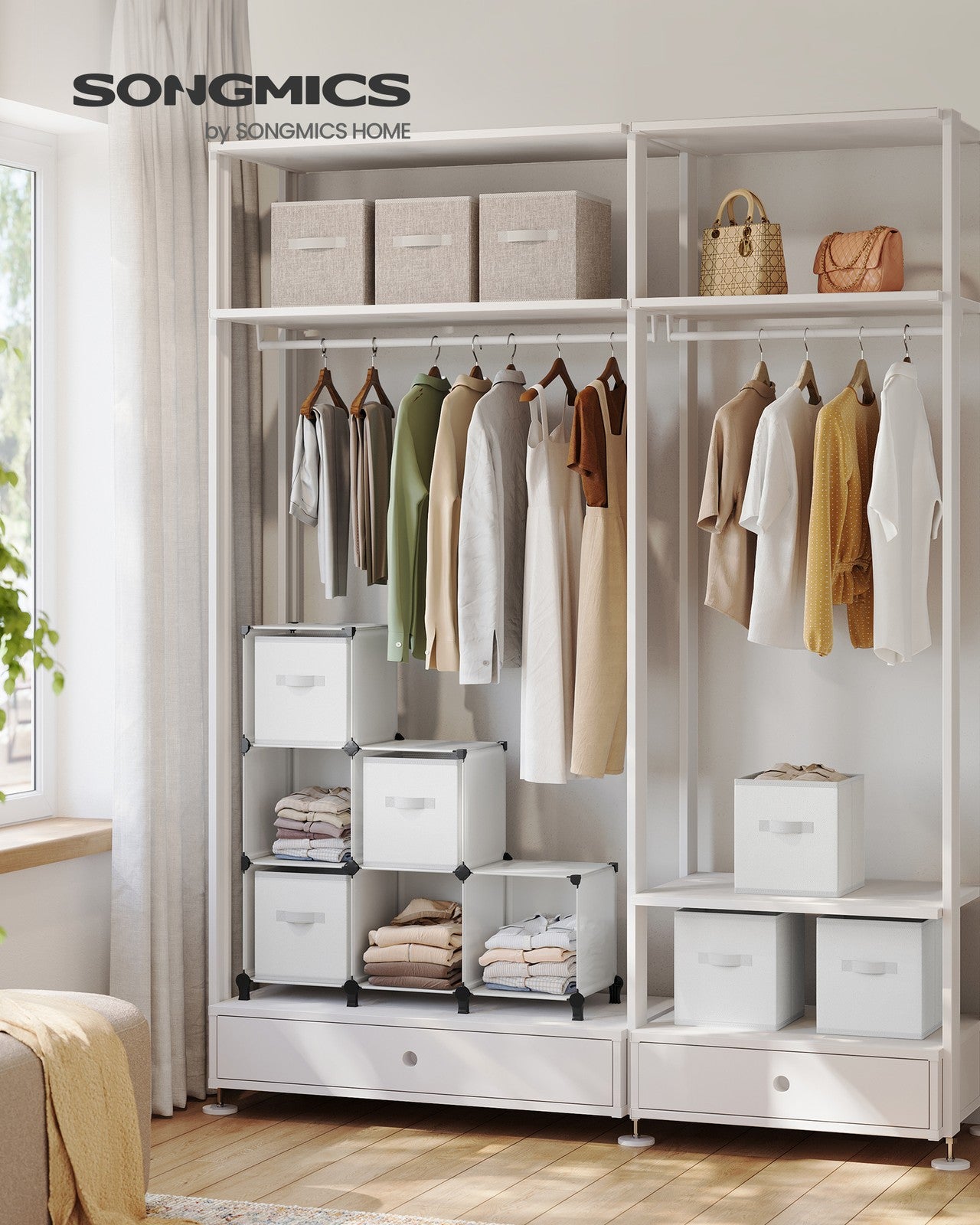 Cube Storage Organizer with Storage Boxes, Set of 6 - image 2