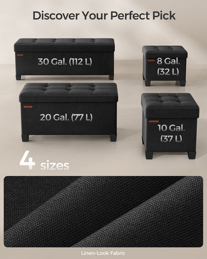 Storage Ottoman, Bedroom Bench with Storage, Foot Stool, 15 x 30 x 15.7 Inches - image 6