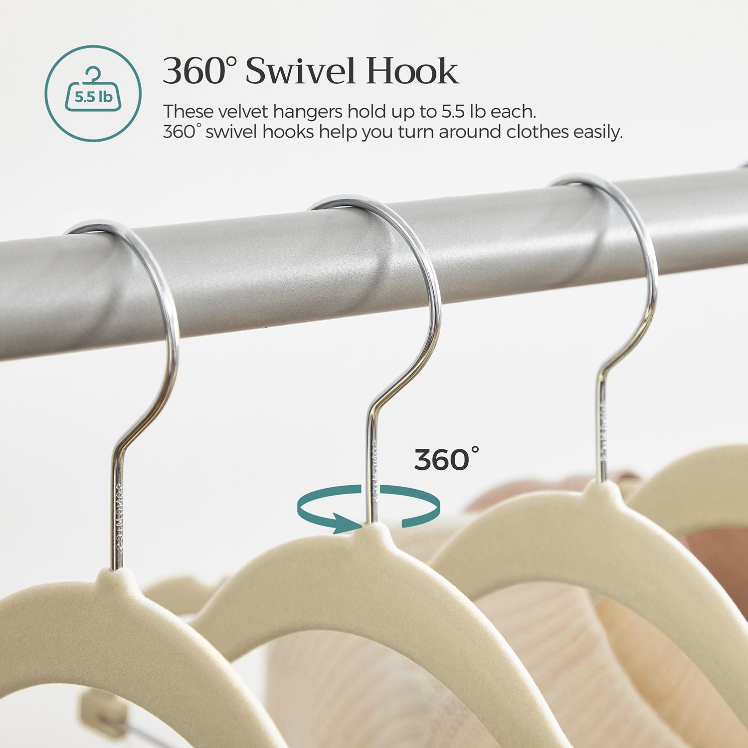 20-Pack Velvet Pants Hangers with Adjustable Clips - HWLEXTRA 