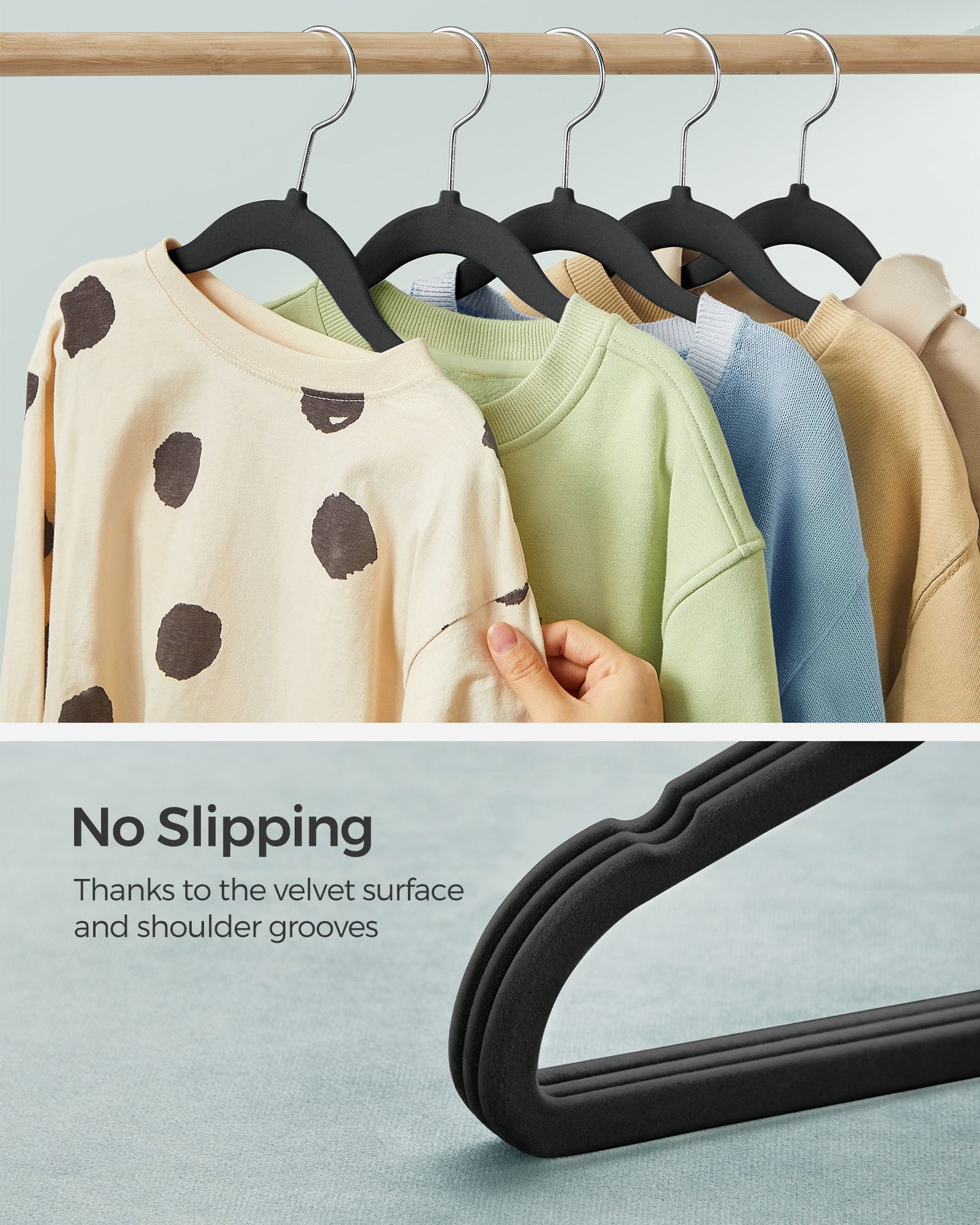 50 Pack Kids Hangers for Closet