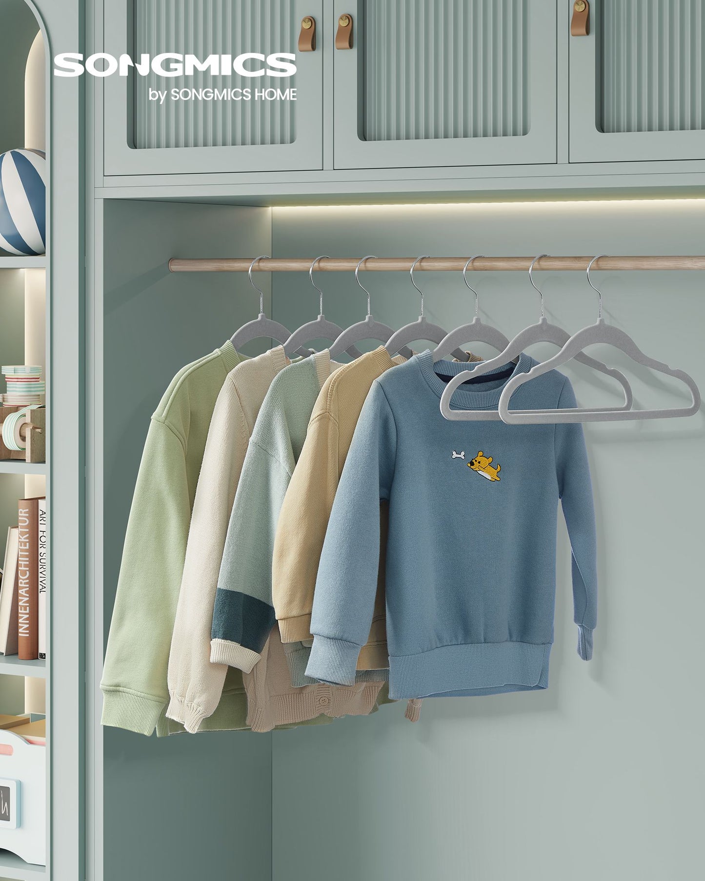 50 Pack Kids Hangers for Closet