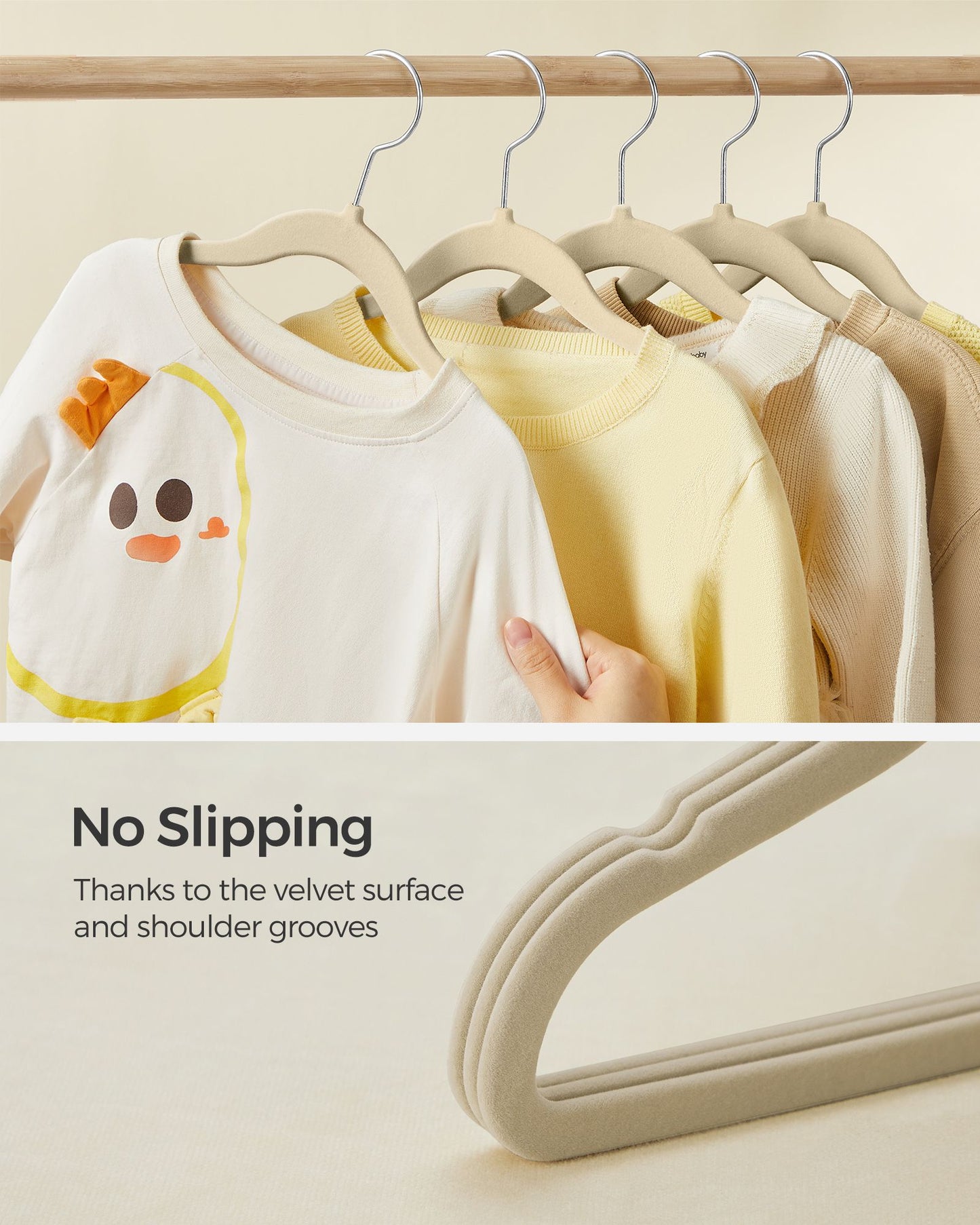 50 Pack Kids Hangers for Closet