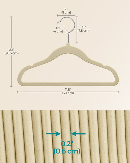 50 Pack Kids Hangers for Closet