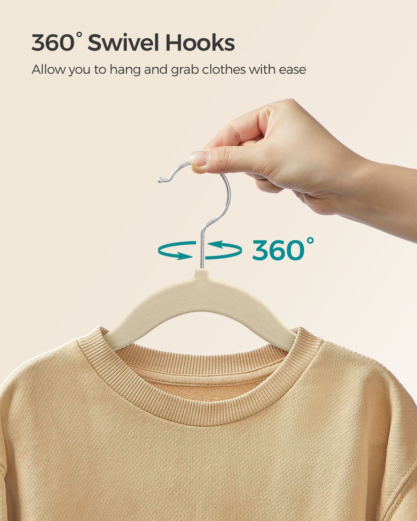 50 Pack Kids Hangers for Closet