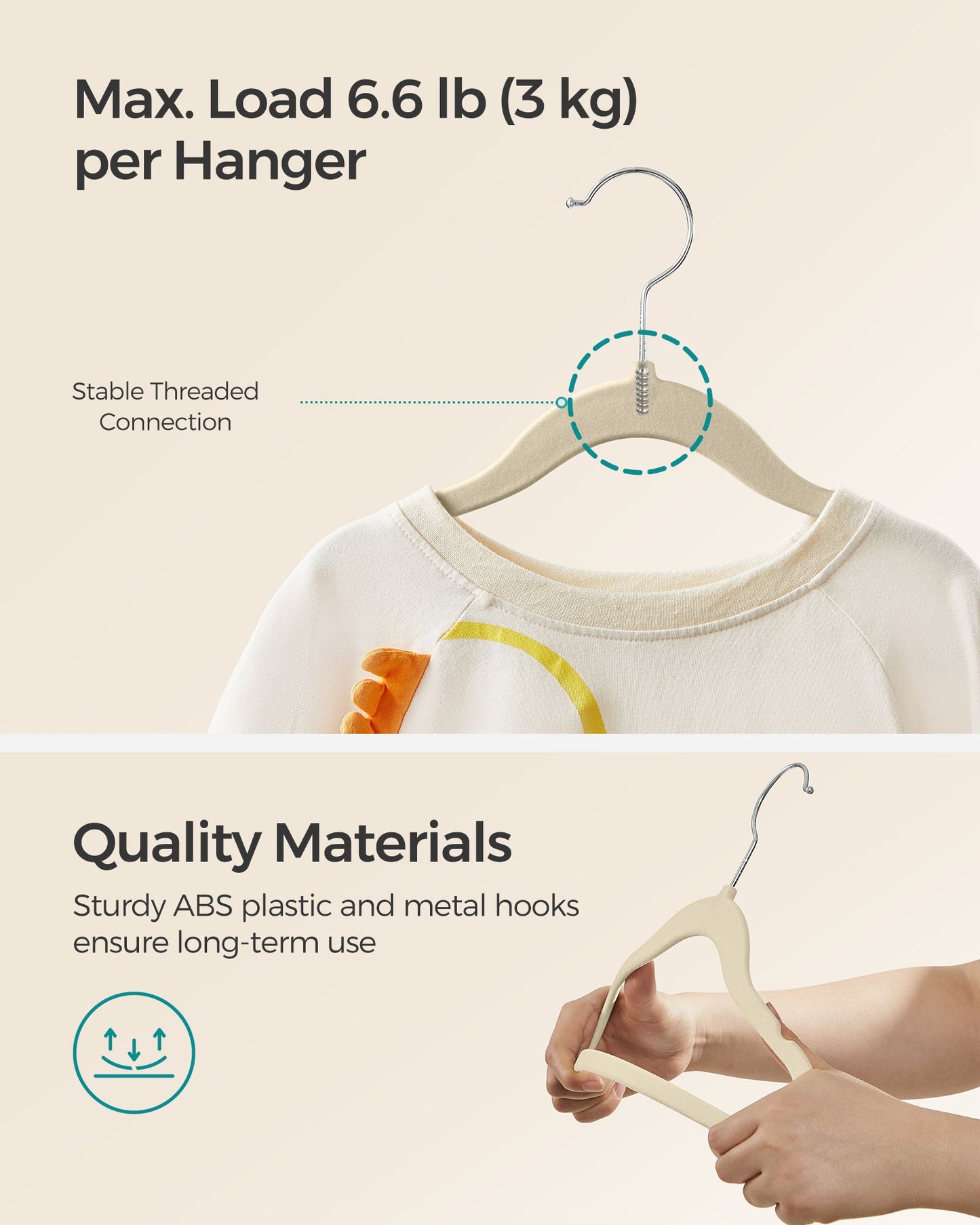 50 Pack Kids Hangers for Closet