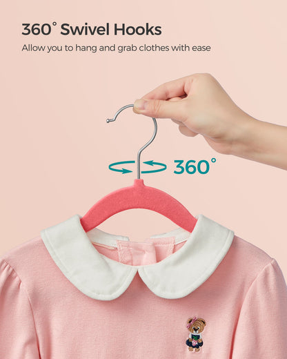 Pack of 50 Velvet Baby Hangers Strawberry Red - image 6