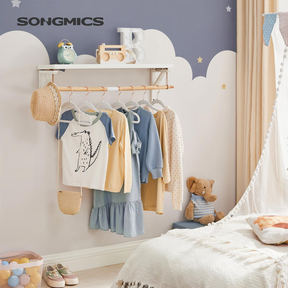 Pack of 30 Velvet Baby Hangers Cloud White
