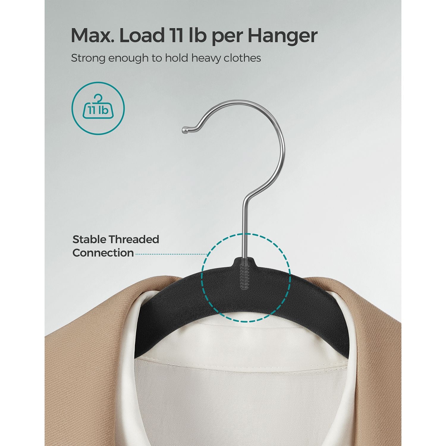 Velvet Hangers 50 Pack - HWLEXTRA 