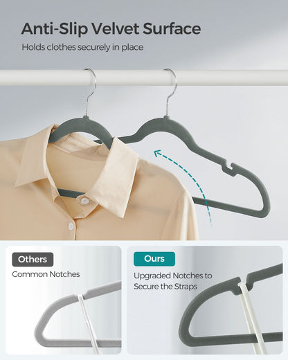 Velvet Hangers 50 Pack - HWLEXTRA 