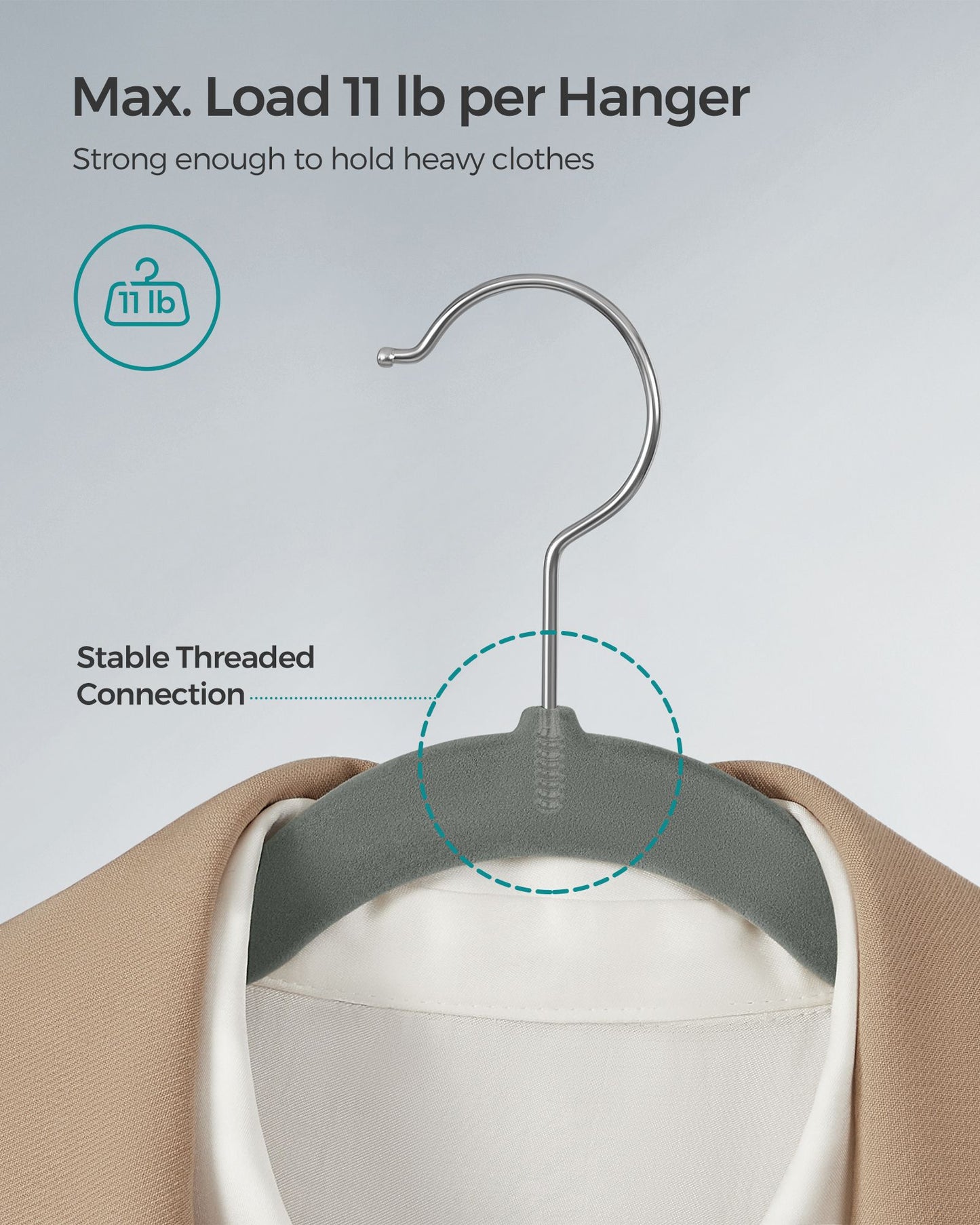 Velvet Hangers 50 Pack - HWLEXTRA 