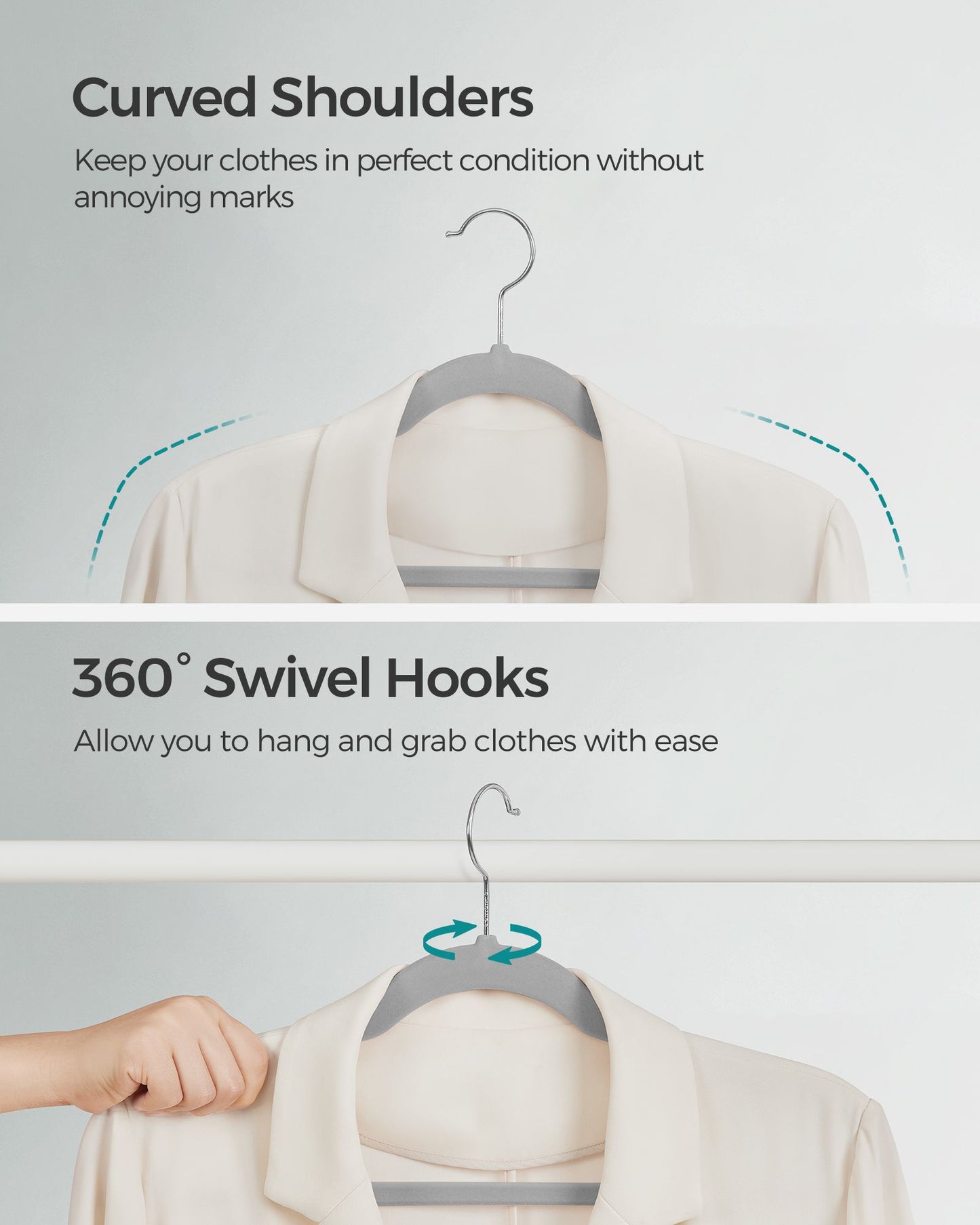 Velvet Hangers 50 Pack - HWLEXTRA 