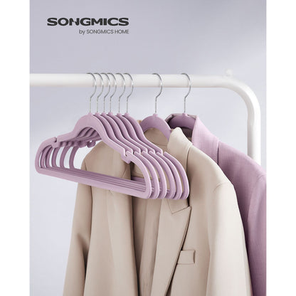 50-Pack Velvet Hangers Light Purple