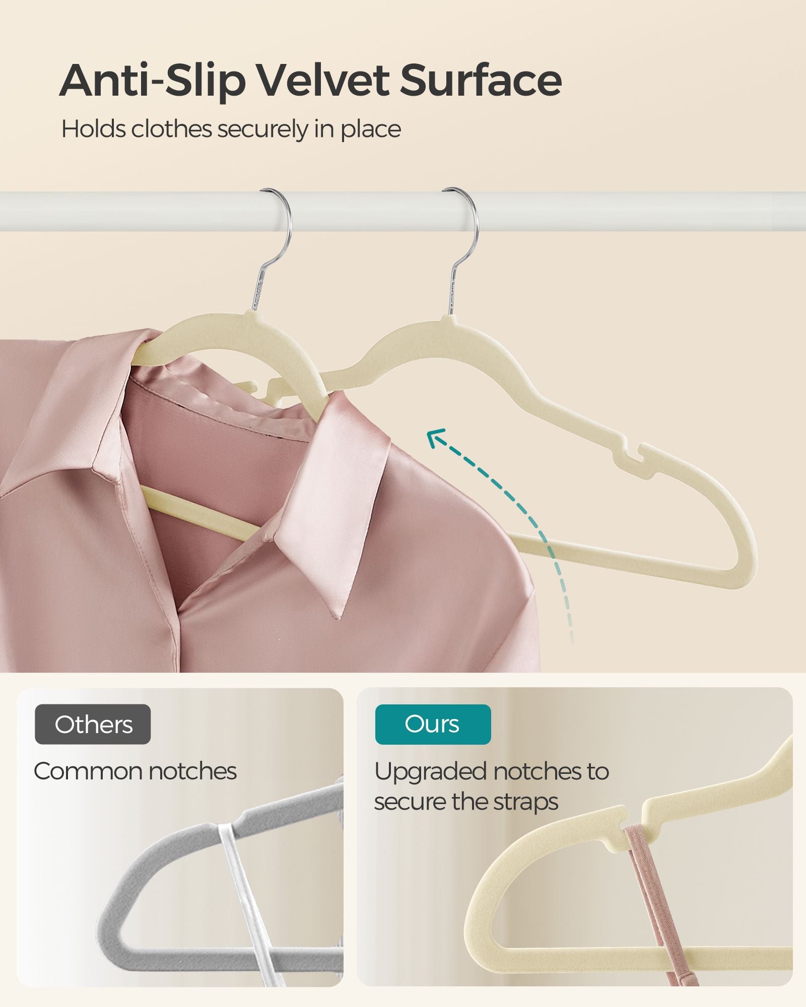 Velvet Hangers 50 Pack - HWLEXTRA 