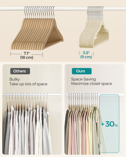 Velvet Hangers 50 Pack - HWLEXTRA 