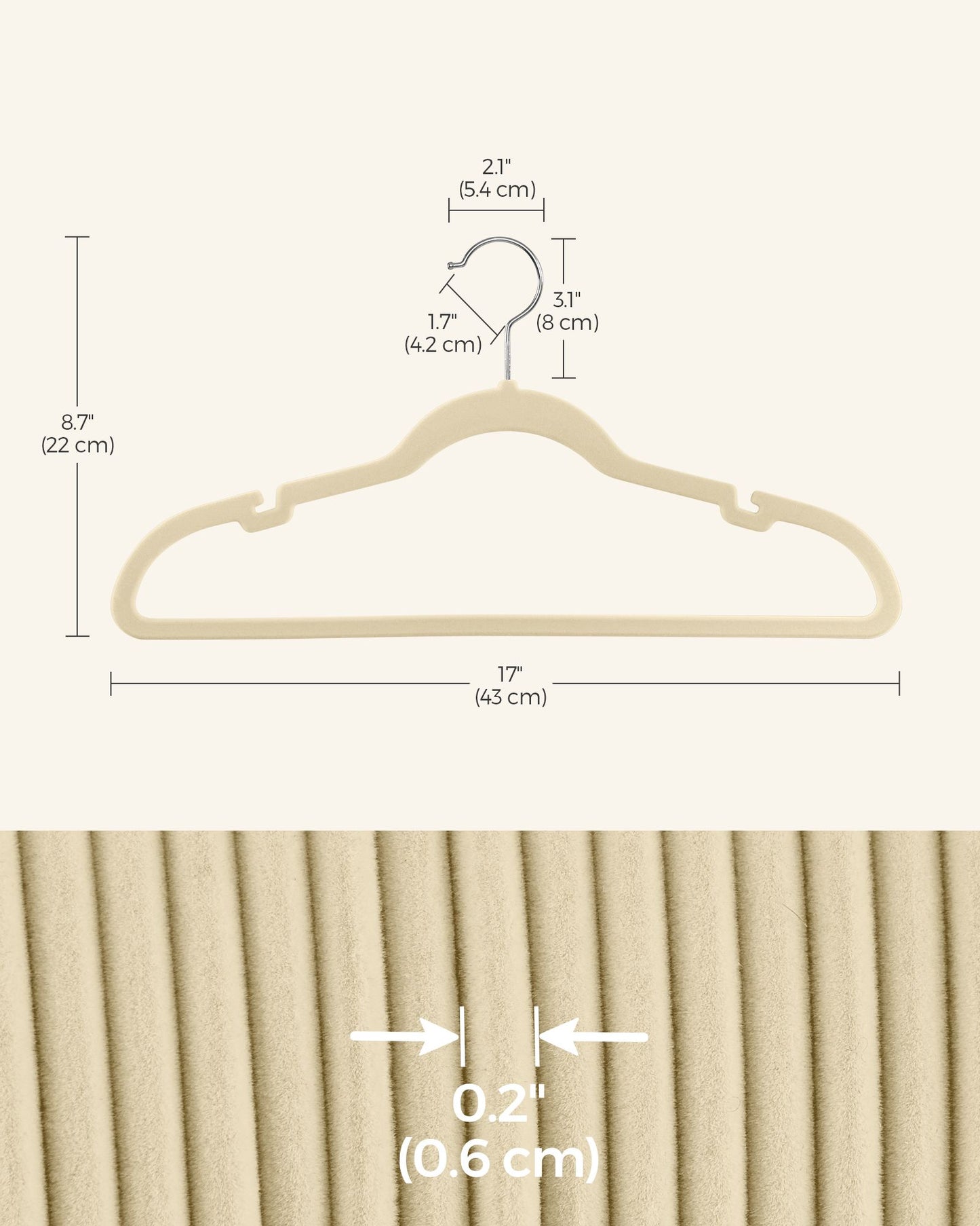 Velvet Hangers 50 Pack - HWLEXTRA 