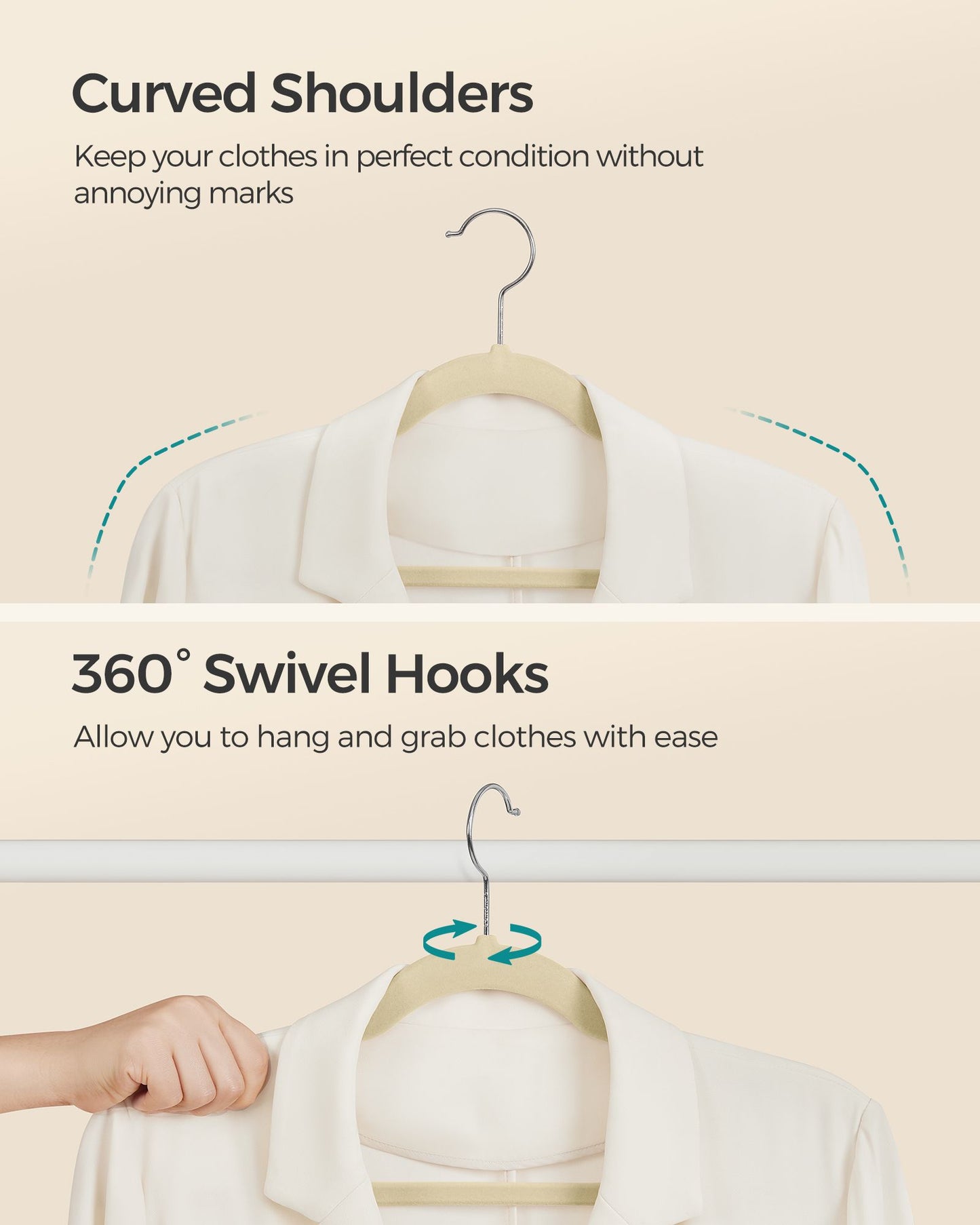 Velvet Hangers 50 Pack - HWLEXTRA 