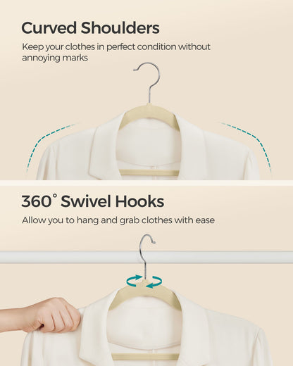 Velvet Hangers 50 Pack - HWLEXTRA 
